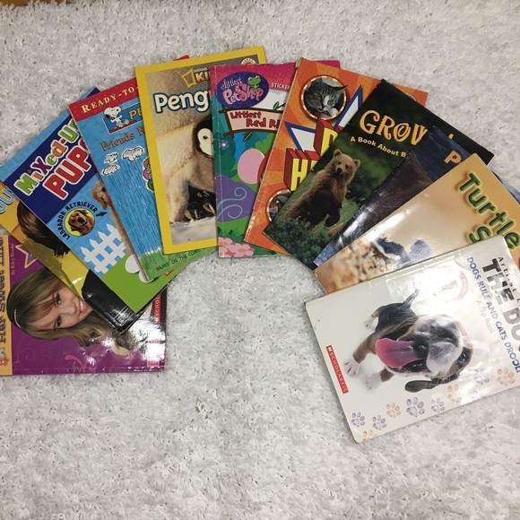 Lot of 11 Assortment Paperback Children School Books Tittles Animal & Stories - Picture 5 of 6